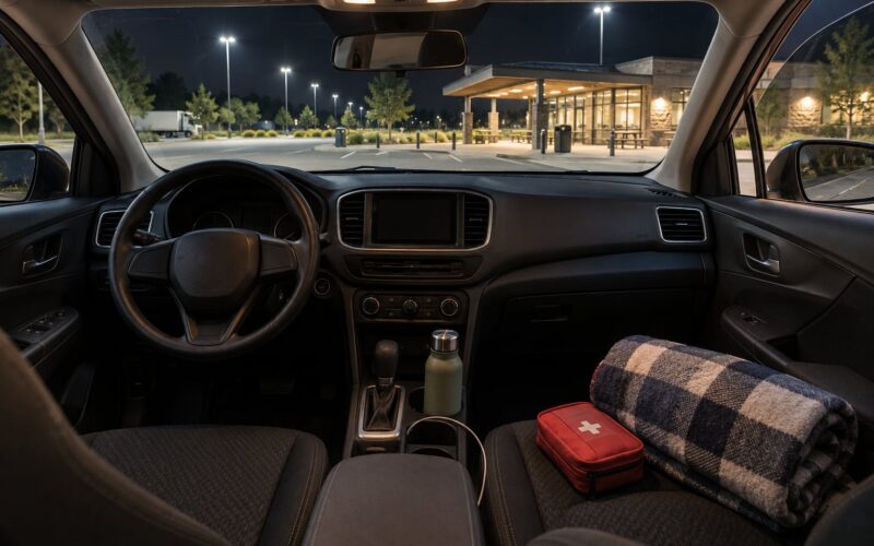 How to Sleep in Your Car Safely at a Rest Stop (2026)