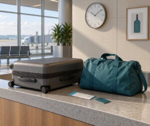 how to store luggage before check in