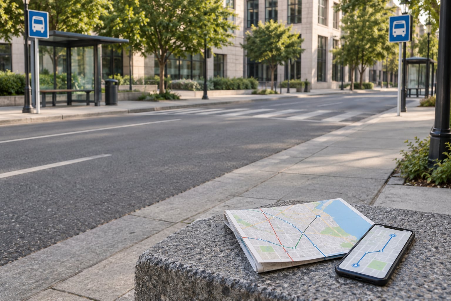 how to figure out which bus stop to wait at
