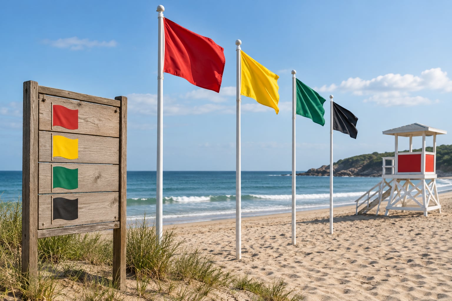 how to read beach warning flags