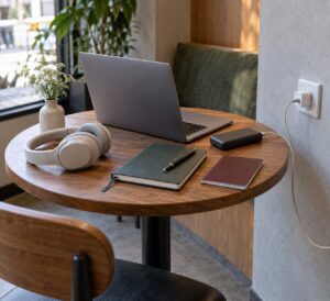 how to find a quiet place to work while traveling
