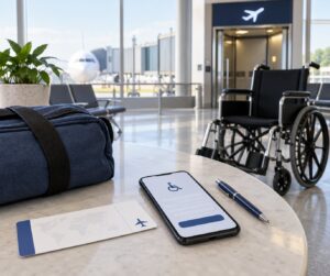 how to request airport wheelchair assistance