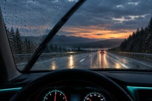 how to drive in heavy rain safely