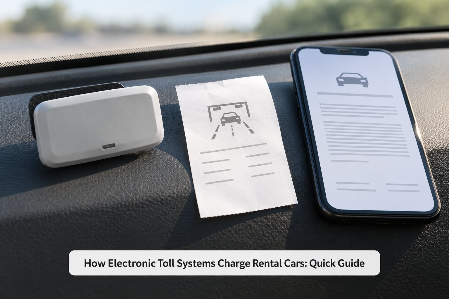 How Electronic Toll Systems Charge Rental Cars: Quick Guide