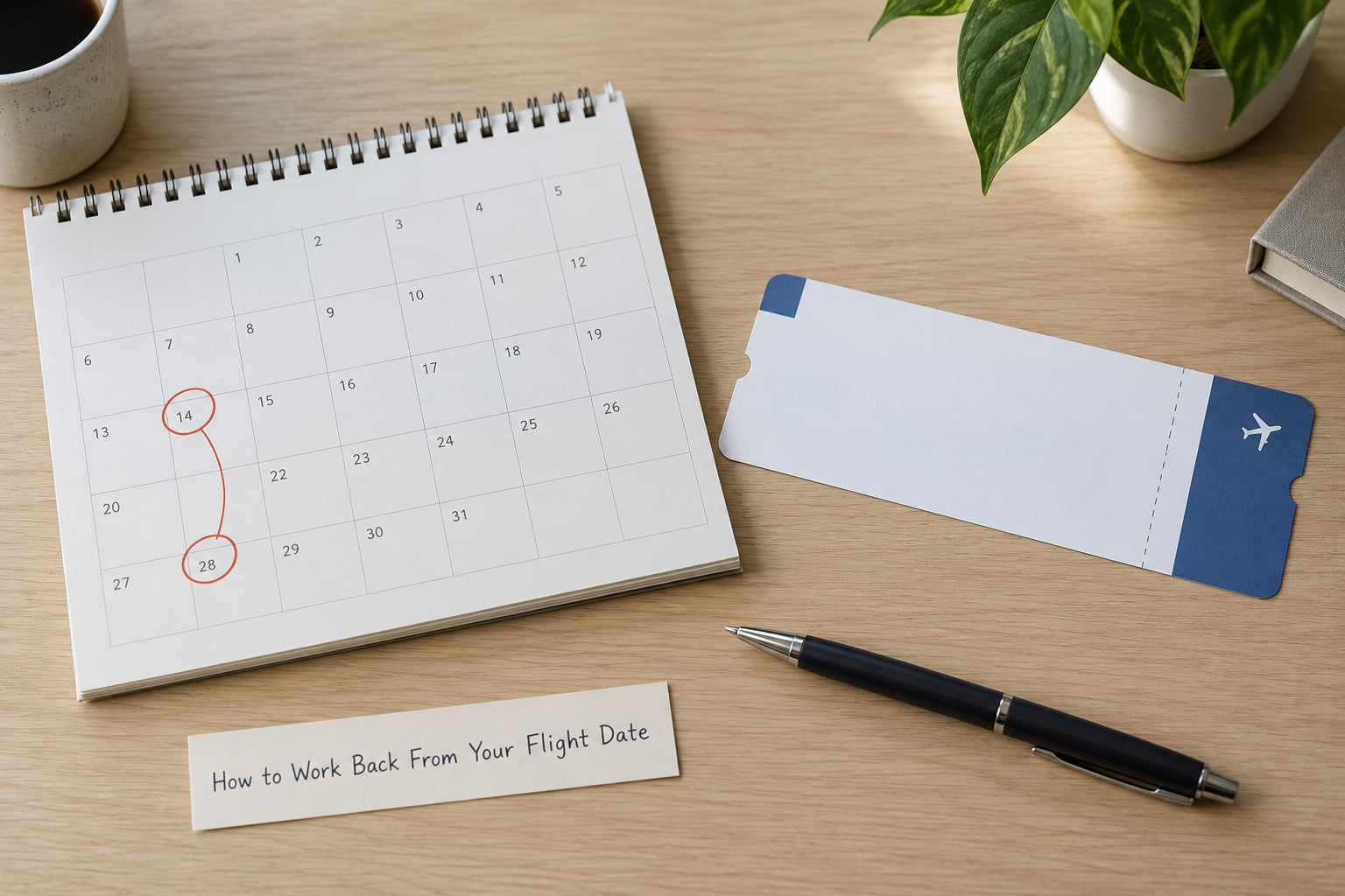 How to Work Back From Your Flight Date