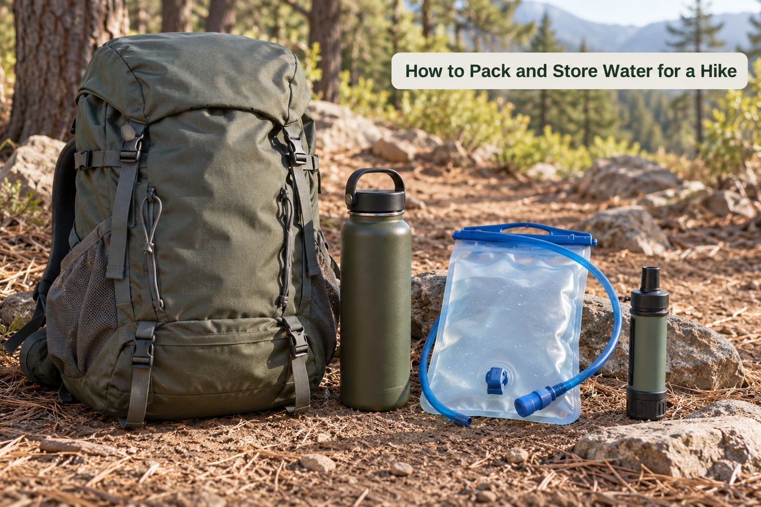 How to Pack and Store Water for a Hike
