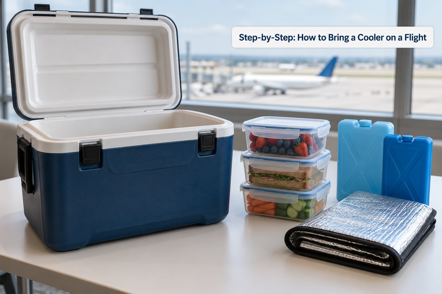 Step-by-Step: How to Bring a Cooler on a Flight