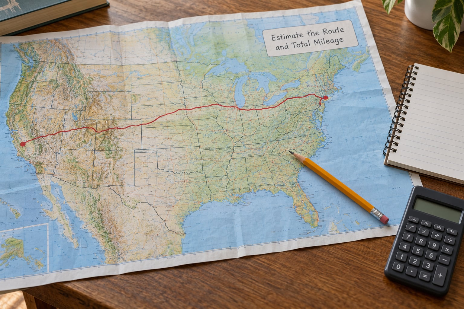 Estimate the Route and Total Mileage