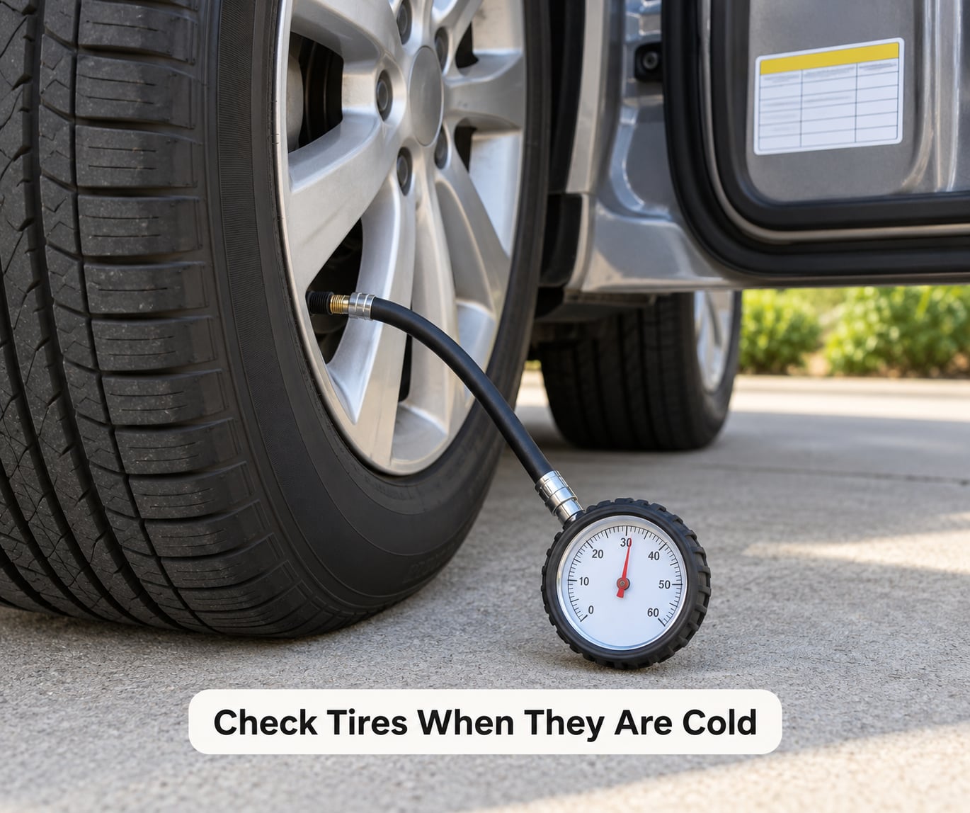 Check Tires When They Are Cold