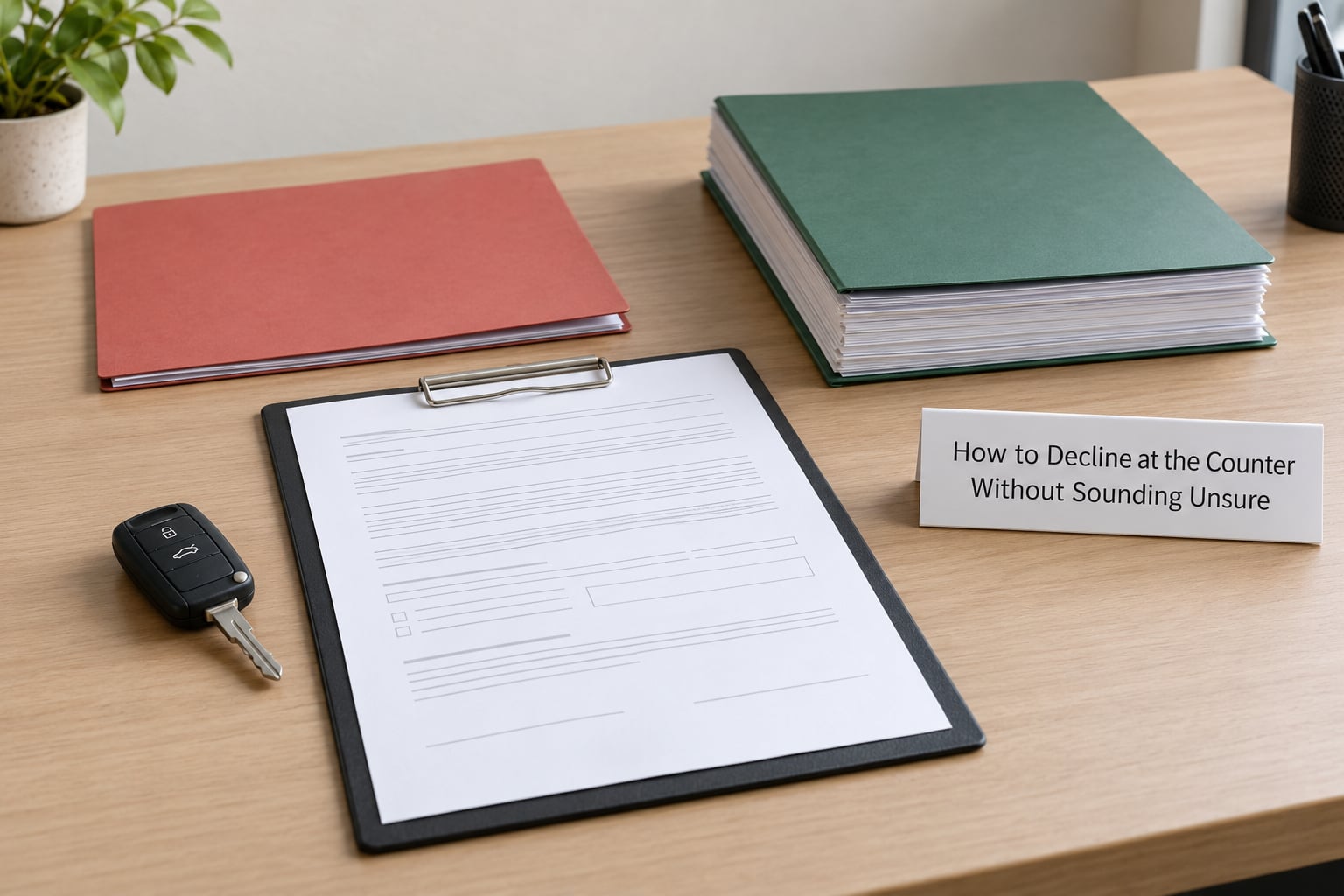 How to Decline at the Counter Without Sounding Unsure