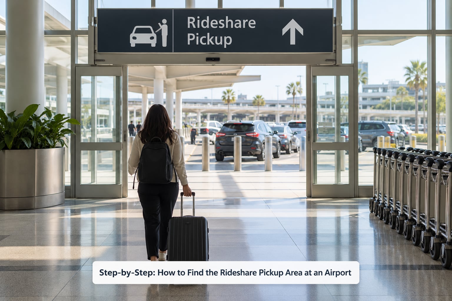 Step-by-Step: How to Find the Rideshare Pickup Area at an Airport