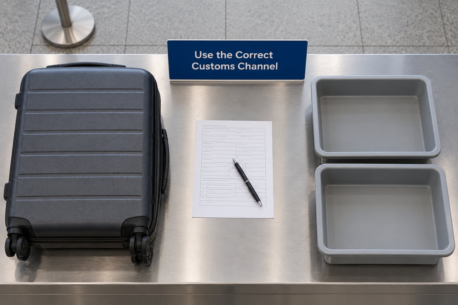 Use the Correct Customs Channel