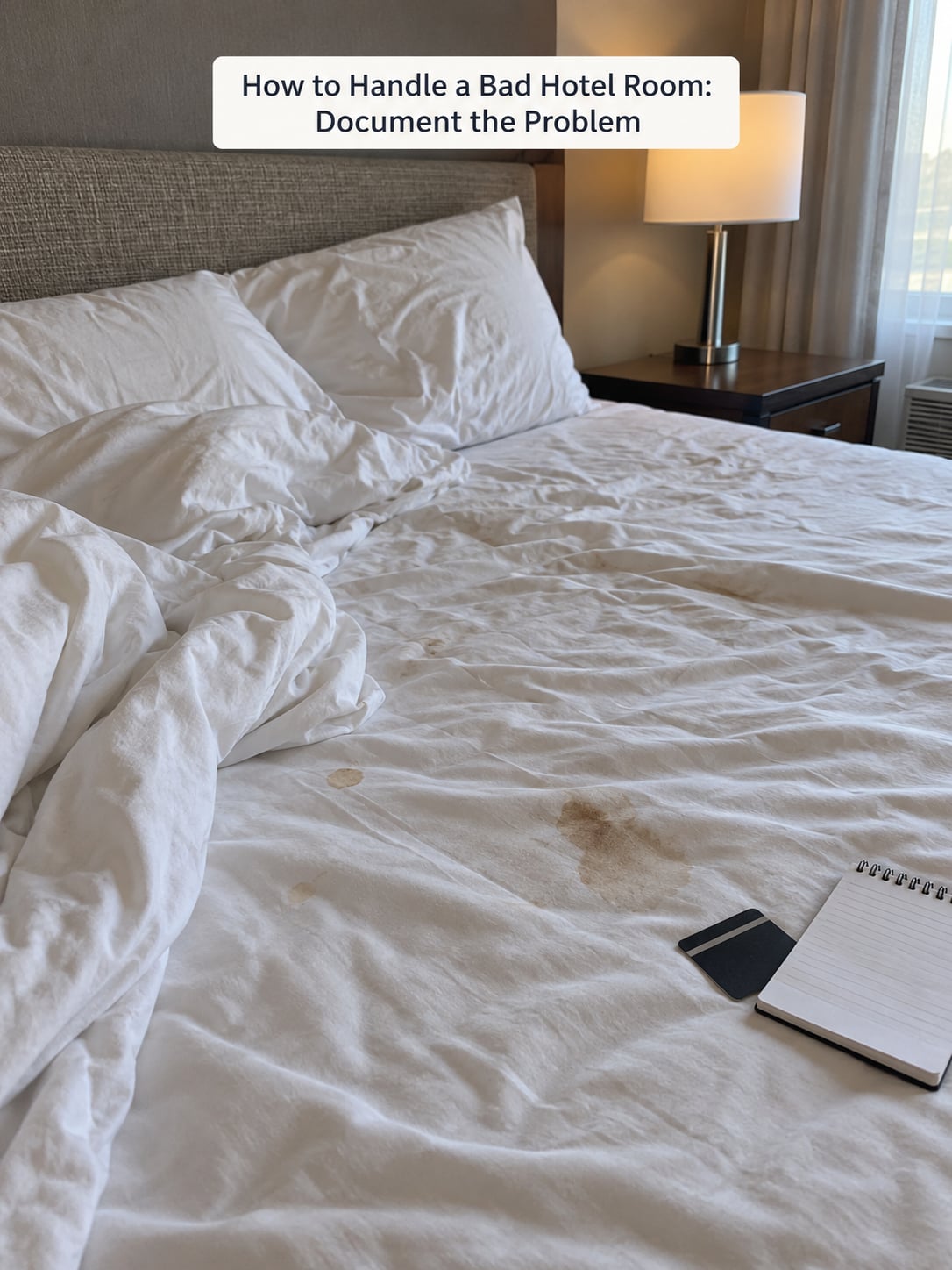 How to Handle a Bad Hotel Room: Document the Problem