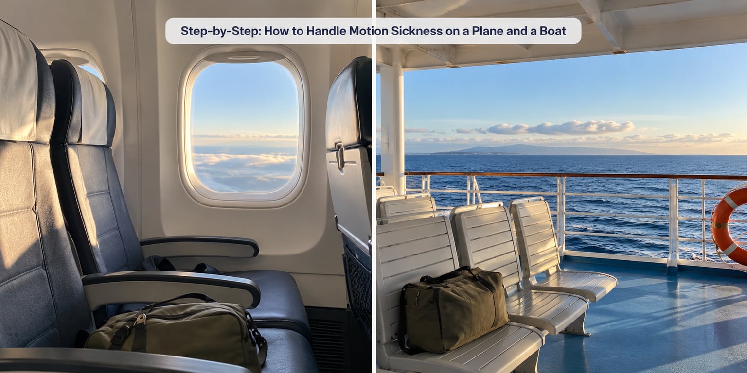 Step-by-Step: How to Handle Motion Sickness on a Plane and a Boat