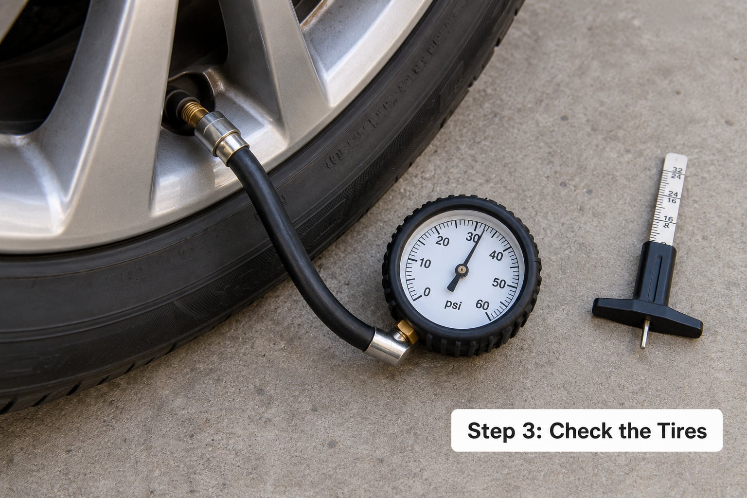 Step 3: Check the Tires