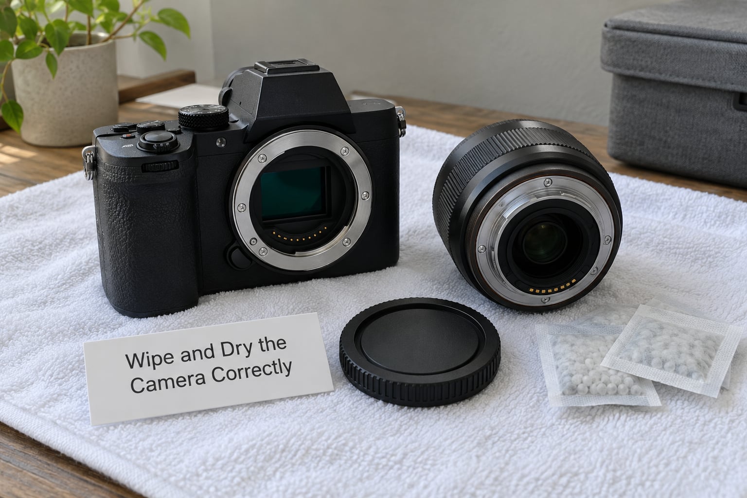 Wipe and Dry the Camera Correctly