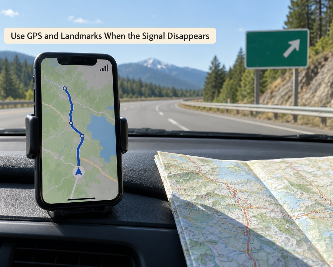 Use GPS and Landmarks When the Signal Disappears