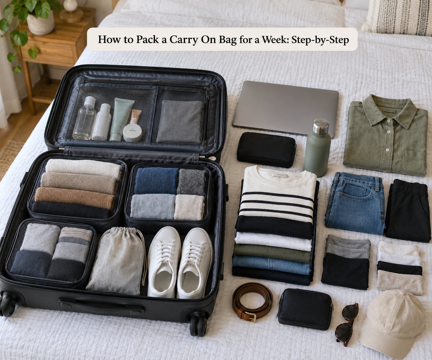 How to Pack a Carry On Bag for a Week: Step-by-Step