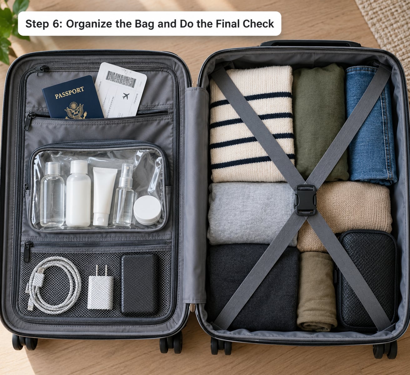 Step 6: Organize the Bag and Do the Final Check