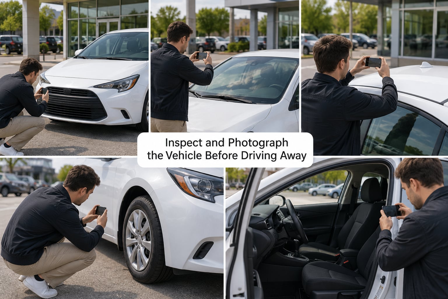 Inspect and Photograph the Vehicle Before Driving Away