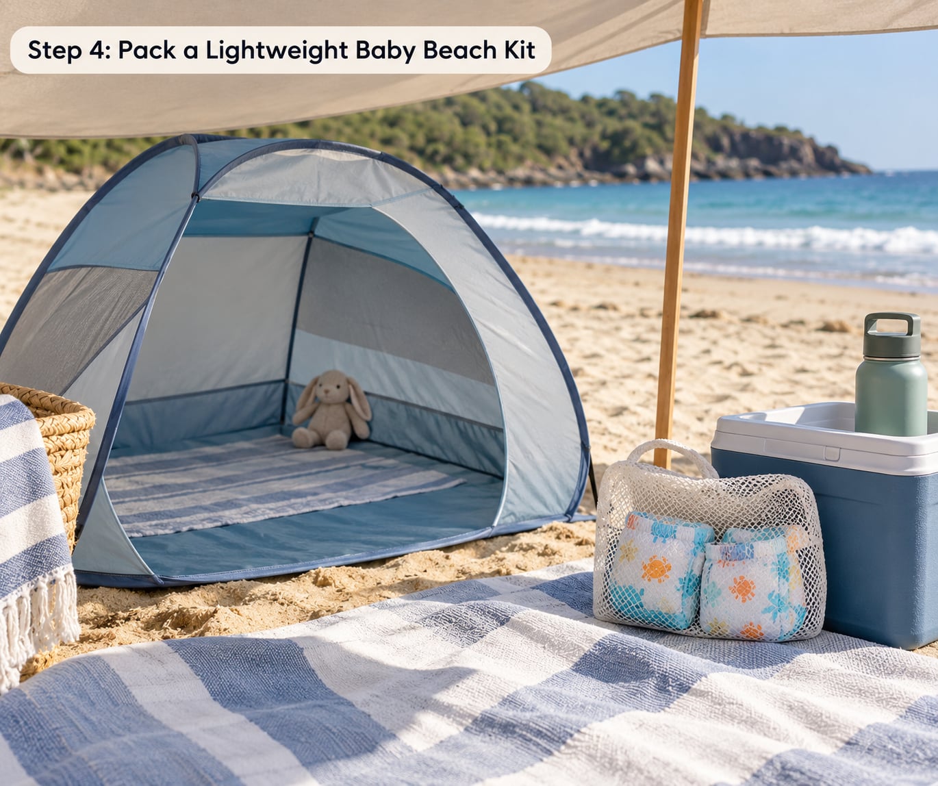 Step 4: Pack a Lightweight Baby Beach Kit