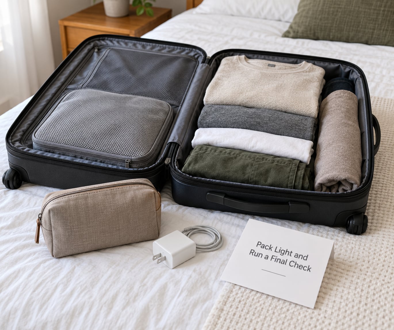 Pack Light and Run a Final Check