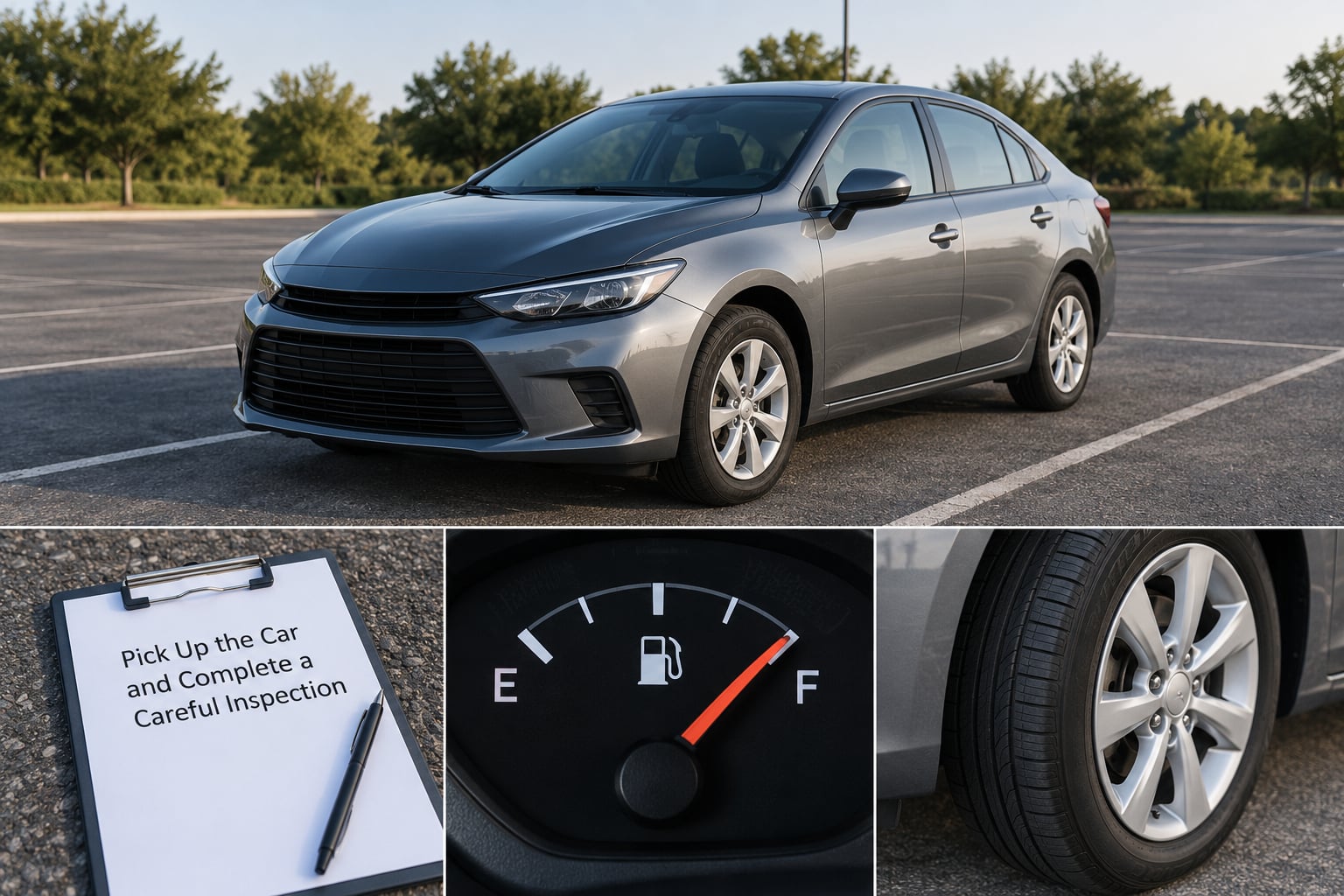 Pick Up the Car and Complete a Careful Inspection