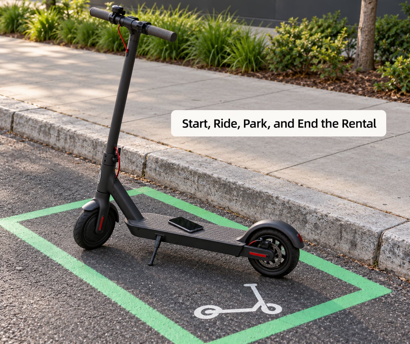 Start, Ride, Park, and End the Rental
