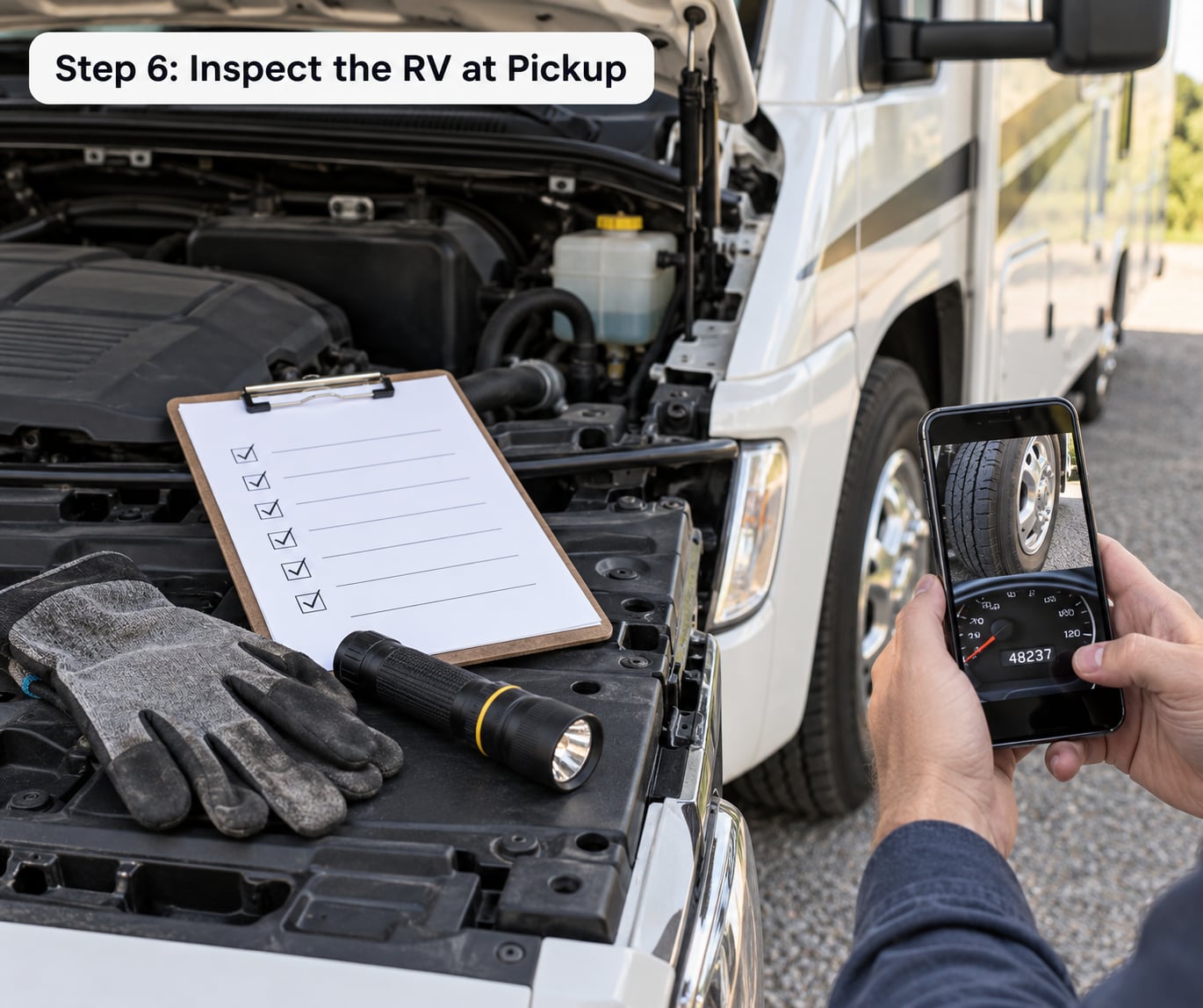 Step 6: Inspect the RV at Pickup