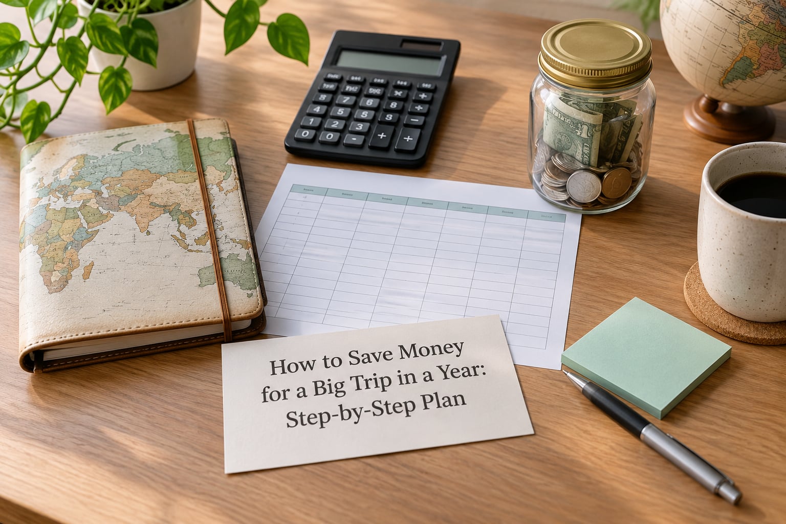 How to Save Money for a Big Trip in a Year: Step-by-Step Plan