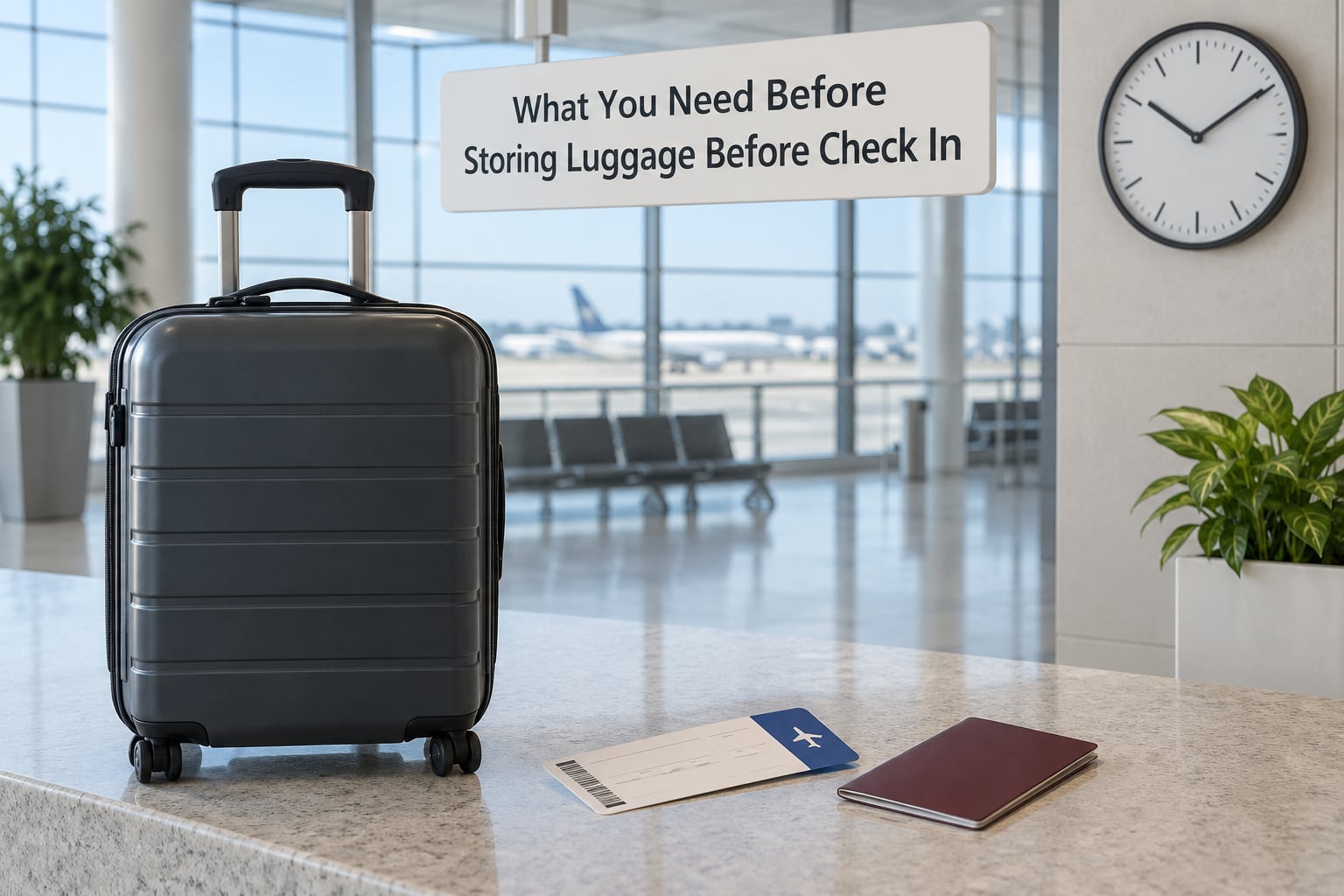 What You Need Before Storing Luggage Before Check In