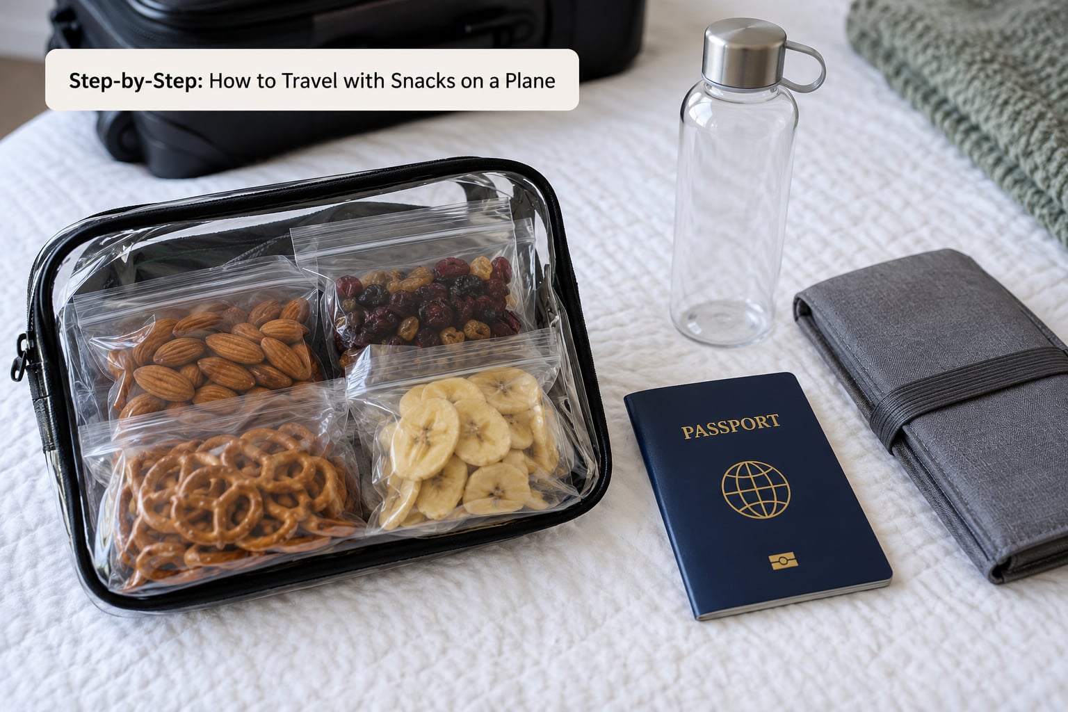 Step-by-Step: How to Travel with Snacks on a Plane