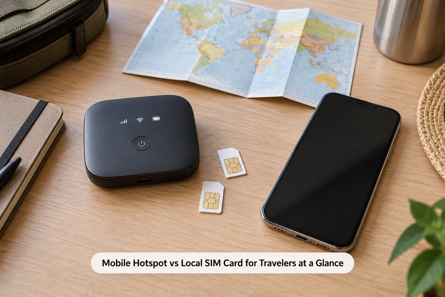 Mobile Hotspot vs Local SIM Card for Travelers at a Glance