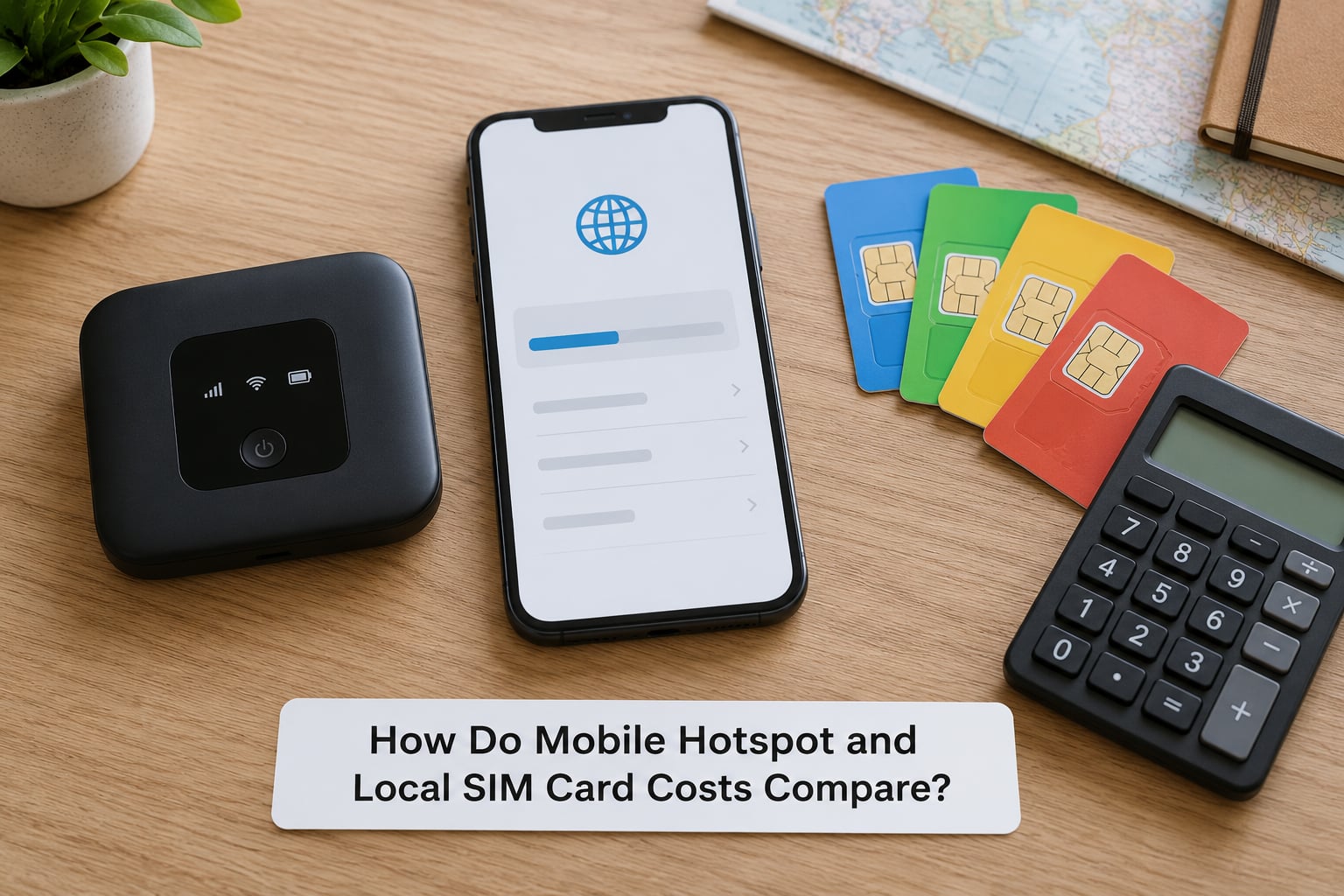 How Do Mobile Hotspot and Local SIM Card Costs Compare?