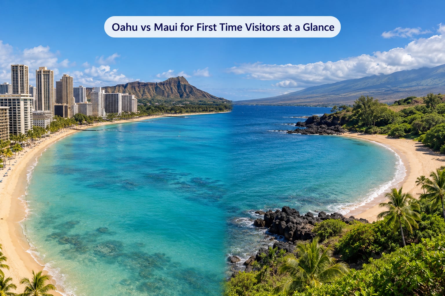 Oahu vs Maui for First Time Visitors at a Glance