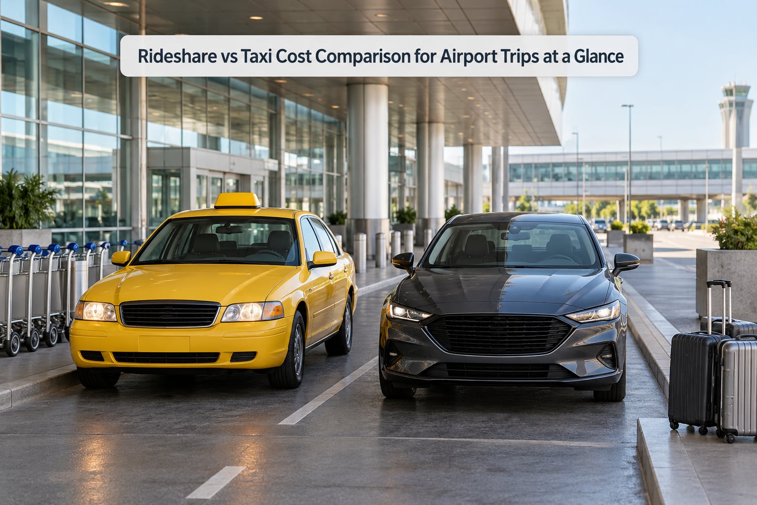 Rideshare vs Taxi Cost Comparison for Airport Trips at a Glance