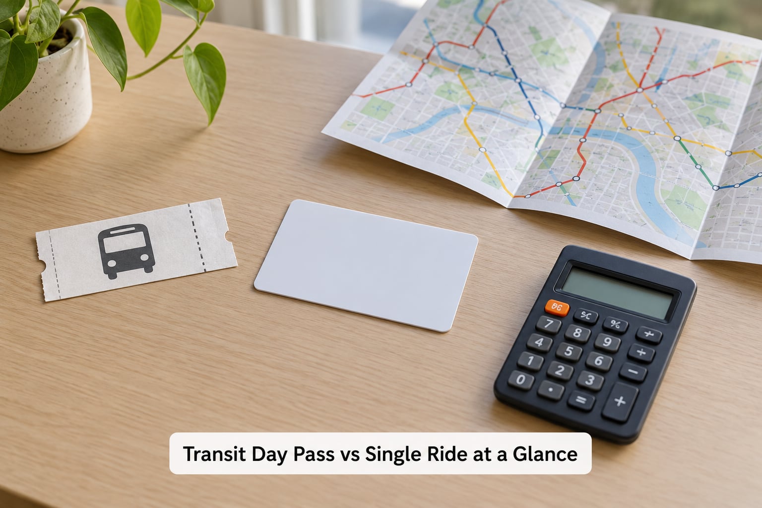 Transit Day Pass vs Single Ride at a Glance