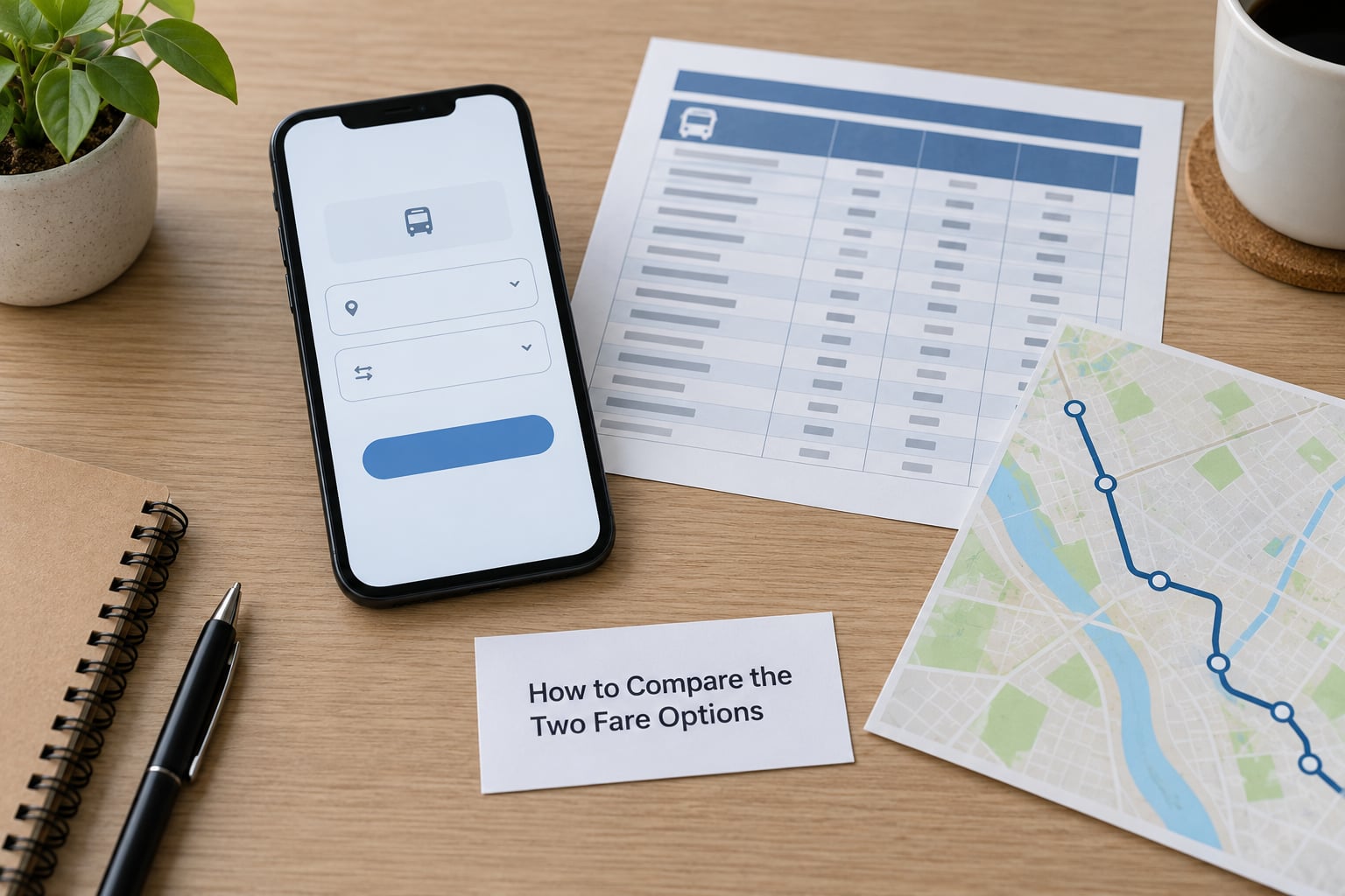 How to Compare the Two Fare Options