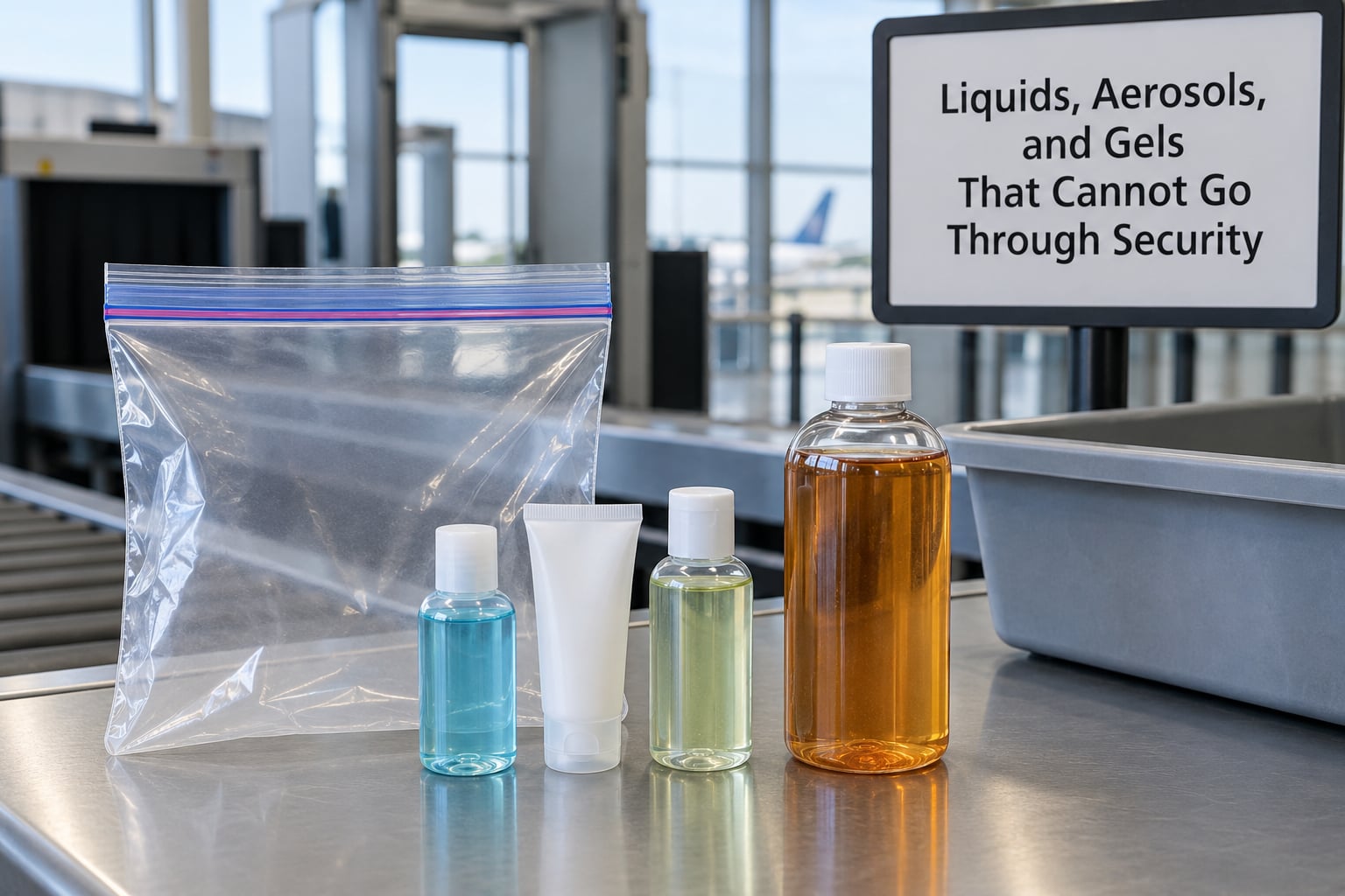 Liquids, Aerosols, and Gels That Cannot Go Through Security
